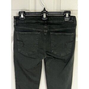 American Eagle Super Low Jegging Dark Olive Green Skinny Jeans Size 2